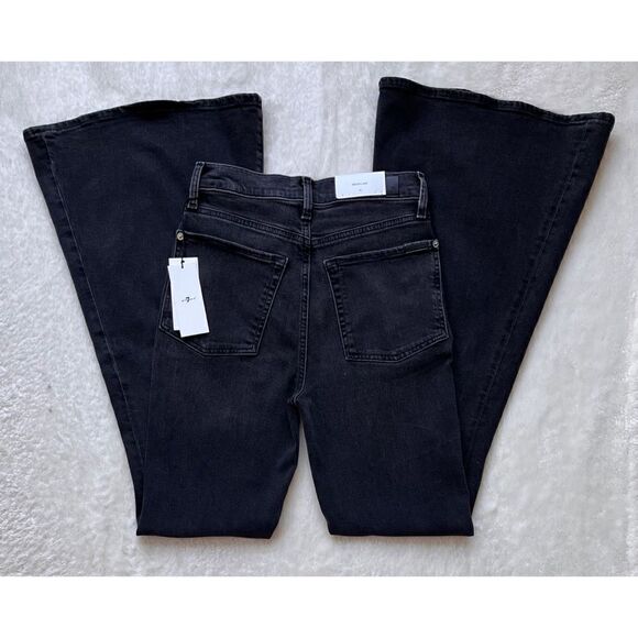 NWT 7 for All Mankind 7FAM Ultra High Rise Mega Flare Jean in Belle, Size 26 - Picture 9 of 11